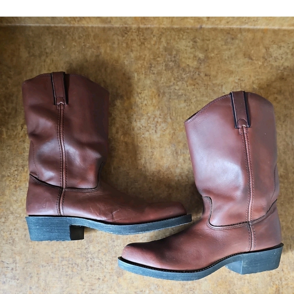 Long Haul Leather Boots Size 10.5M - Picture 8 of 10